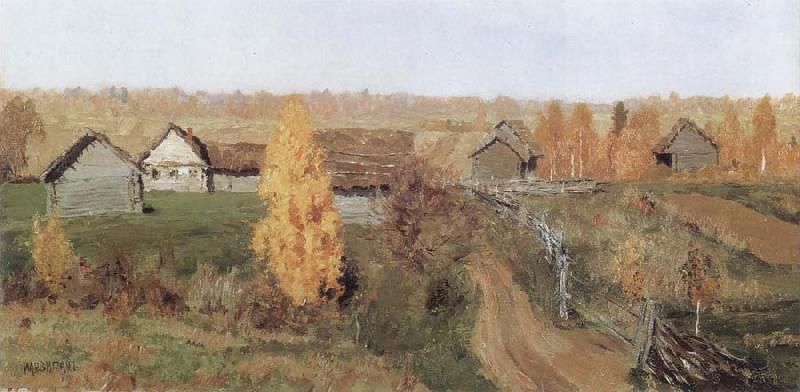 Isaac Levitan Golden Autumn,in the Village China oil painting art